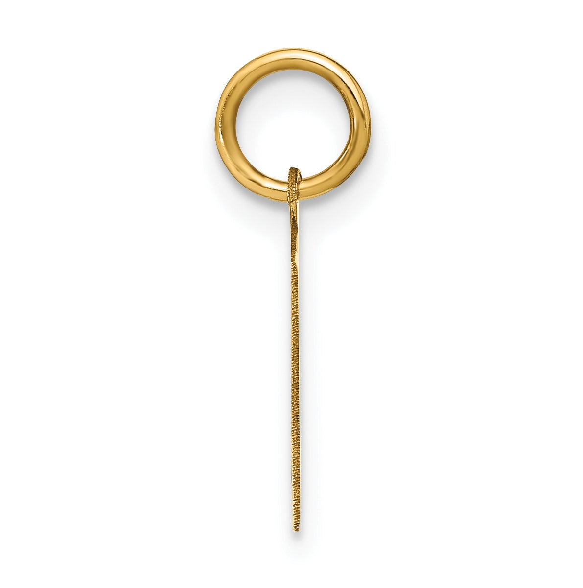 14K Yellow Gold M Initial Pendant