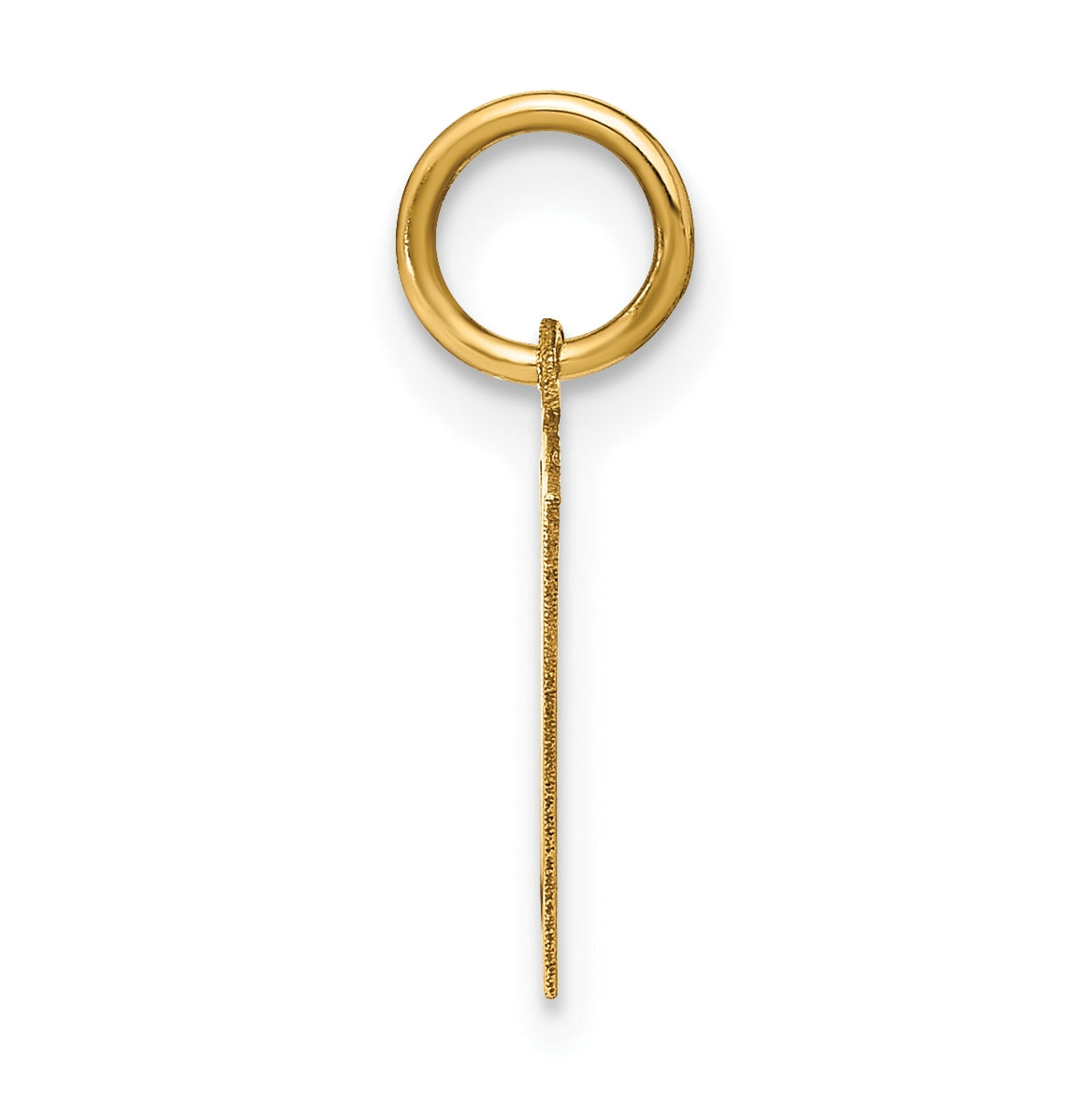 14K Yellow Gold N Initial Pendant