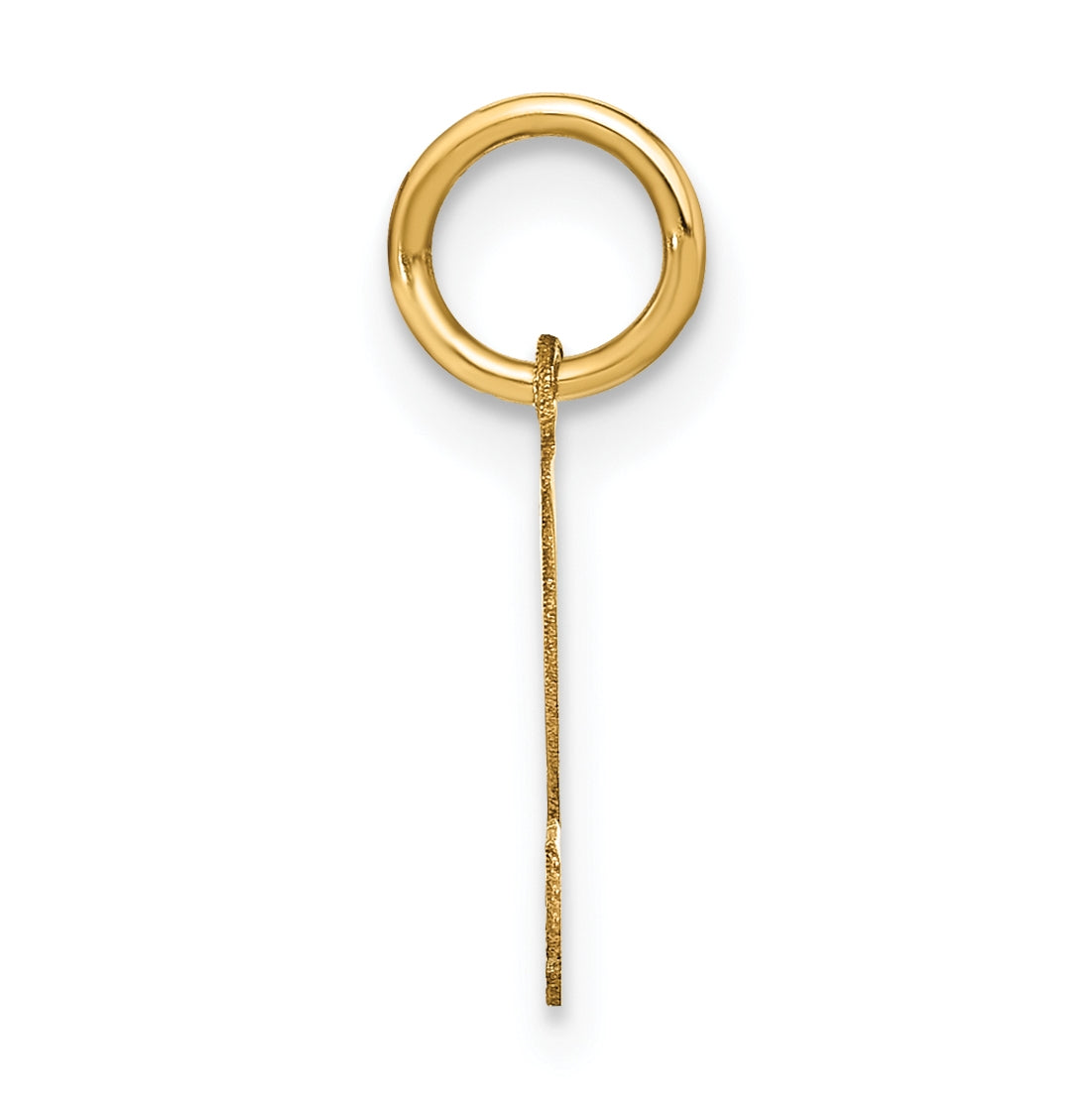 14K Yellow Gold S Initial Pendant