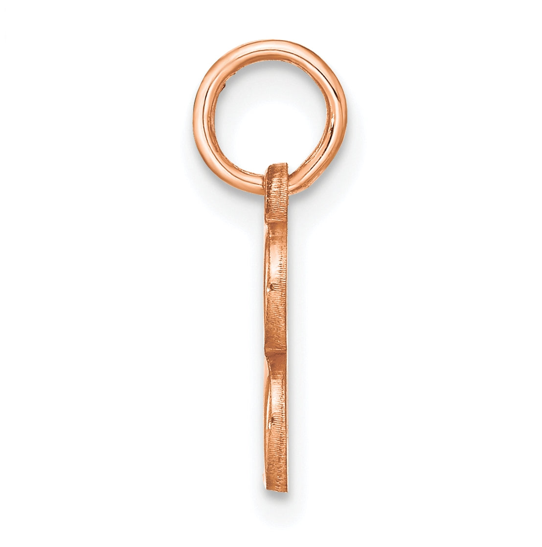 Sterling Silver Rose Gold Plated Letter B Initial Pendant