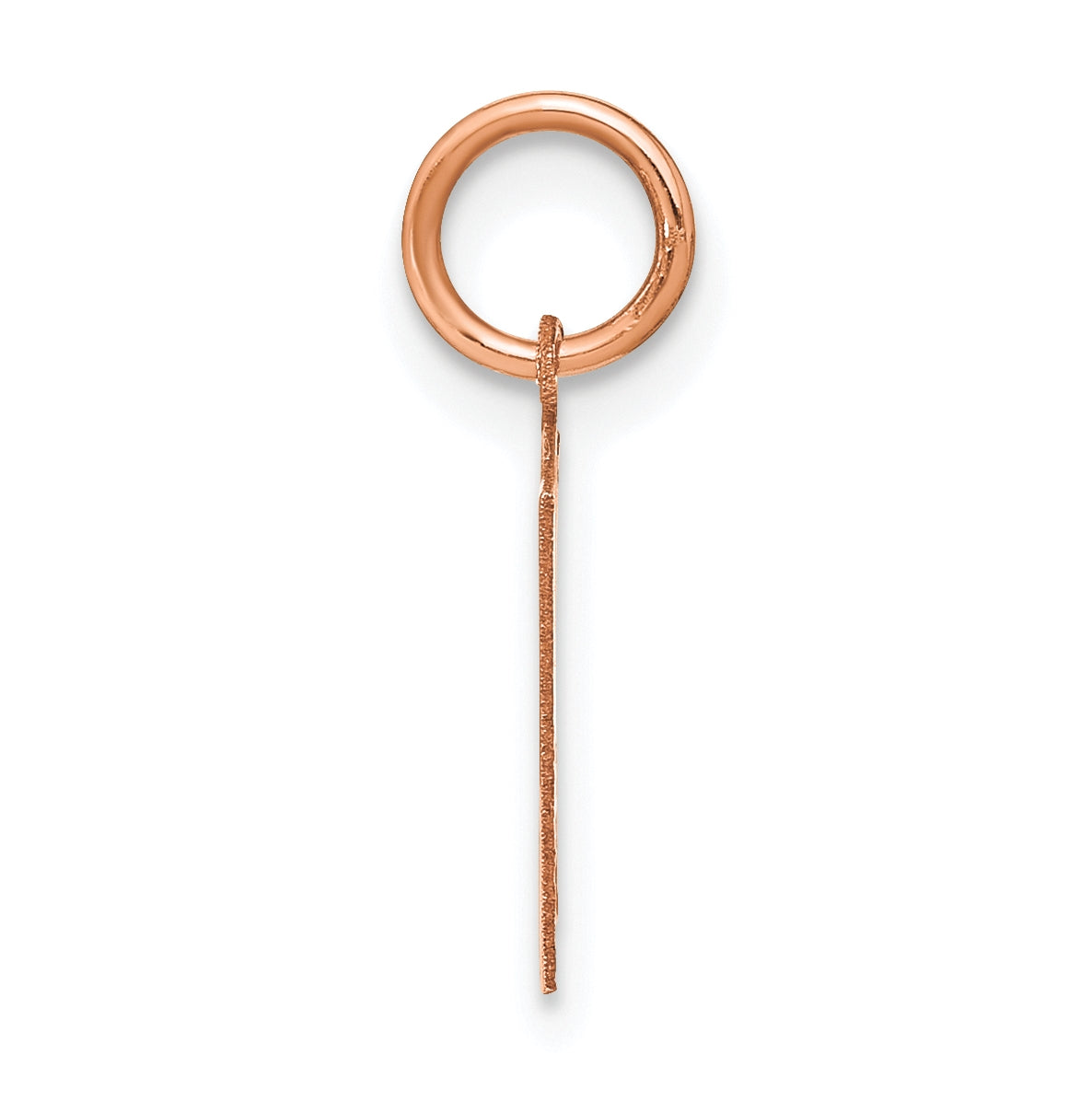 14k Rose Gold H Initial Pendants