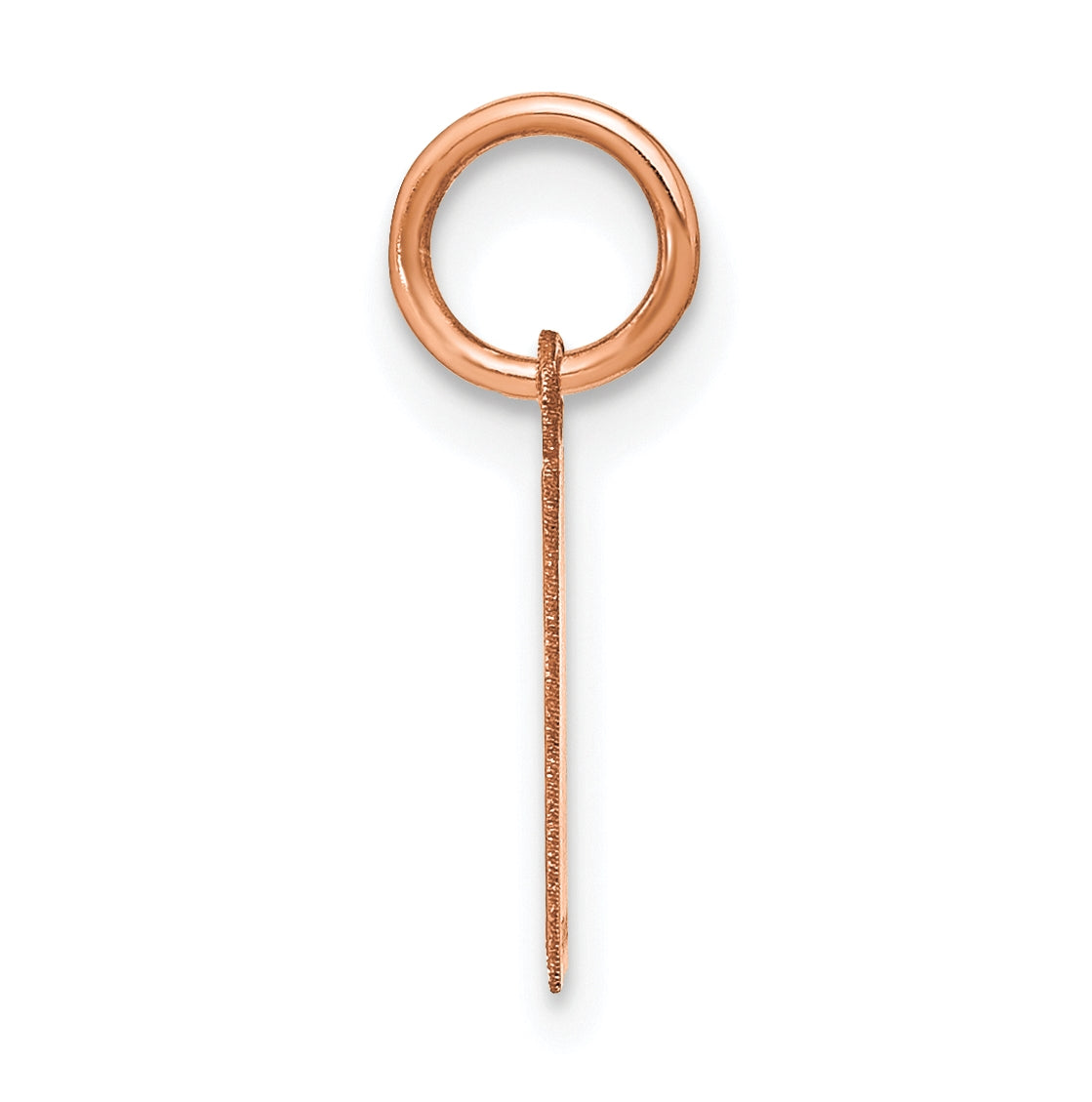 14k Rose Gold I Initial Pendants