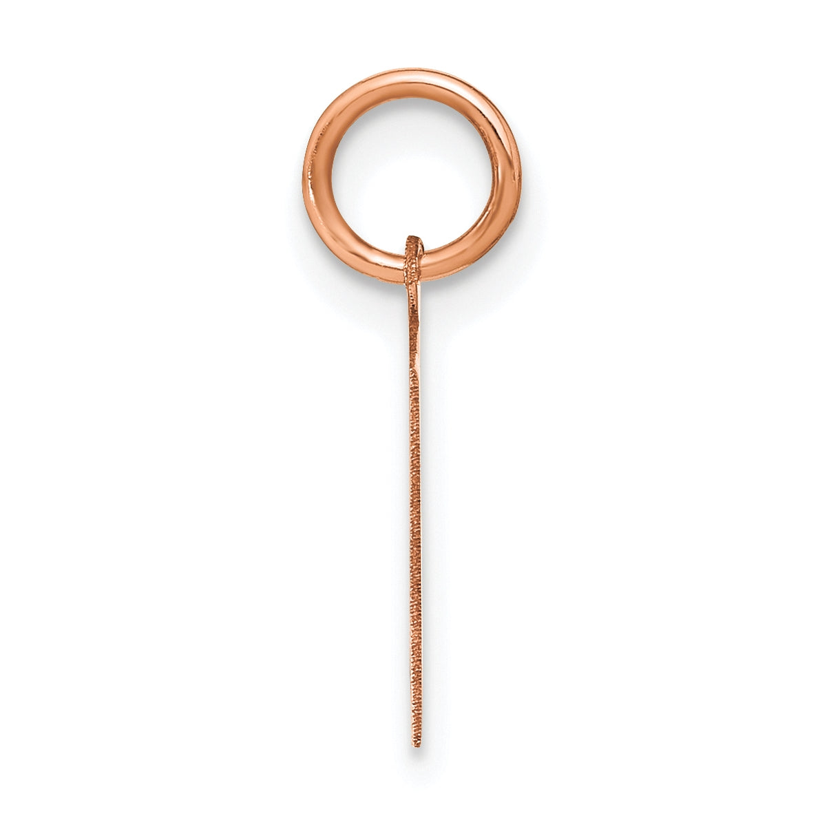 14k Rose Gold M Initial Pendants