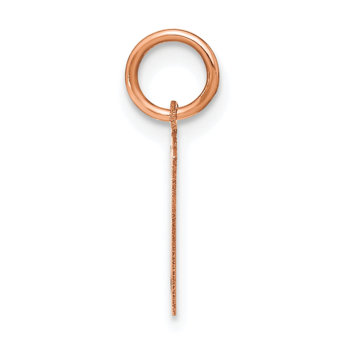 14k Rose Gold N Initial Pendants