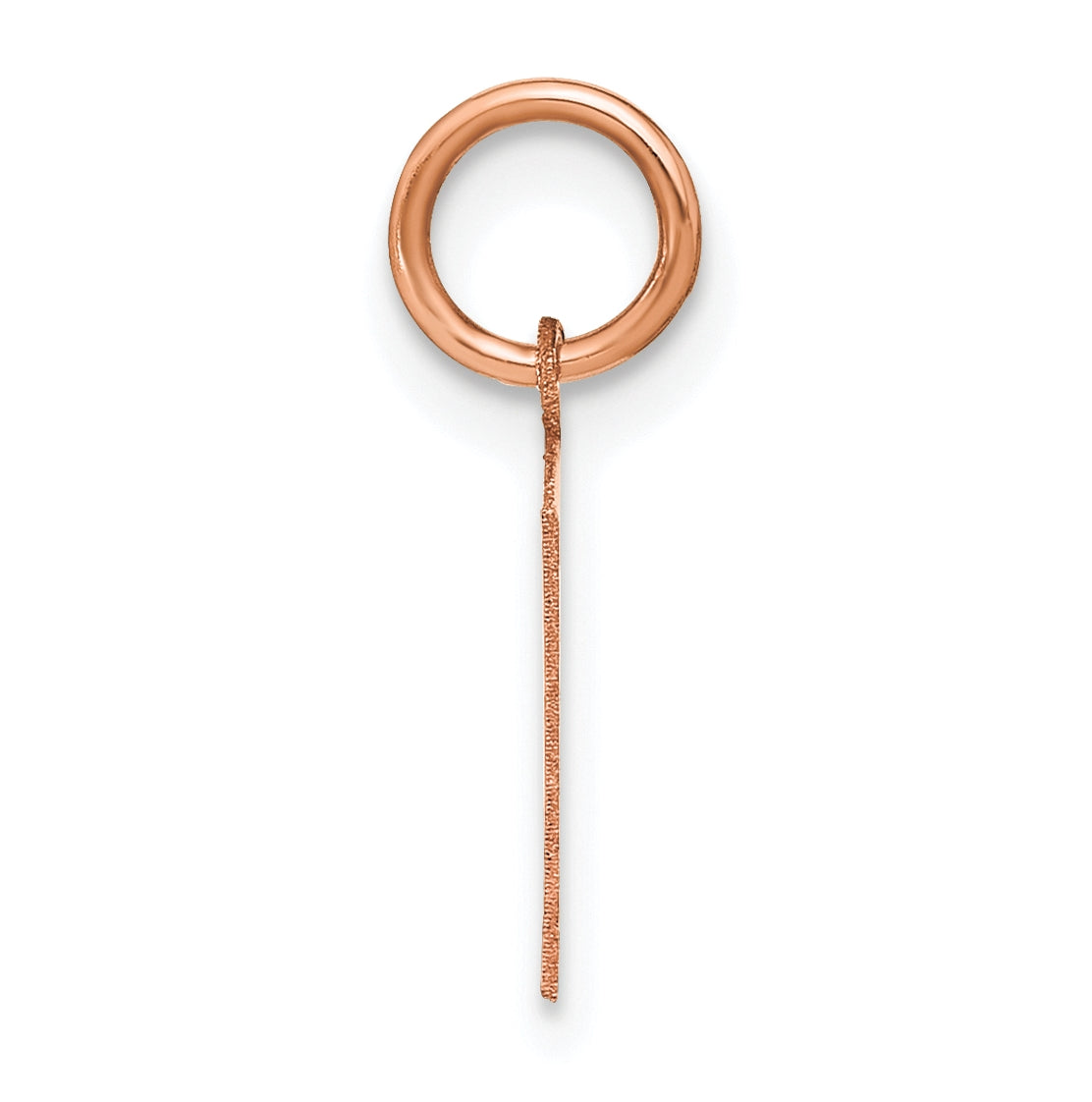 14k Rose Gold P Initial Pendants