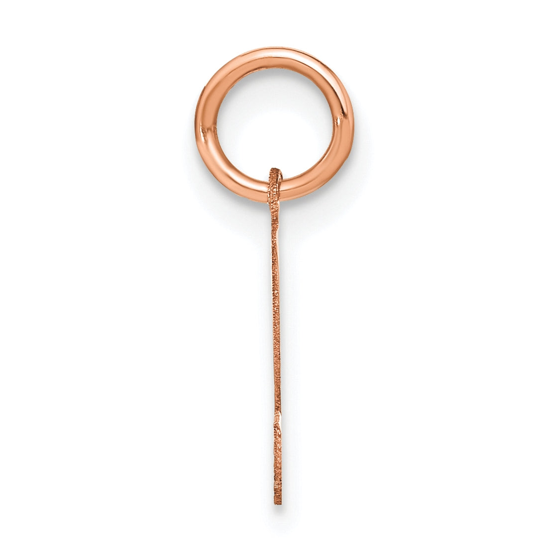 14k Rose Gold S Initial Pendants