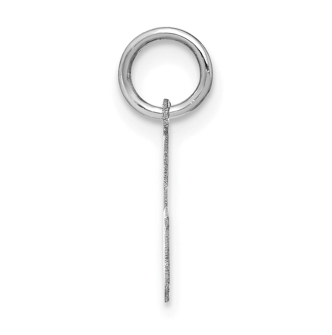 Sterling Silver Rhodium plated G Initial-Pendant