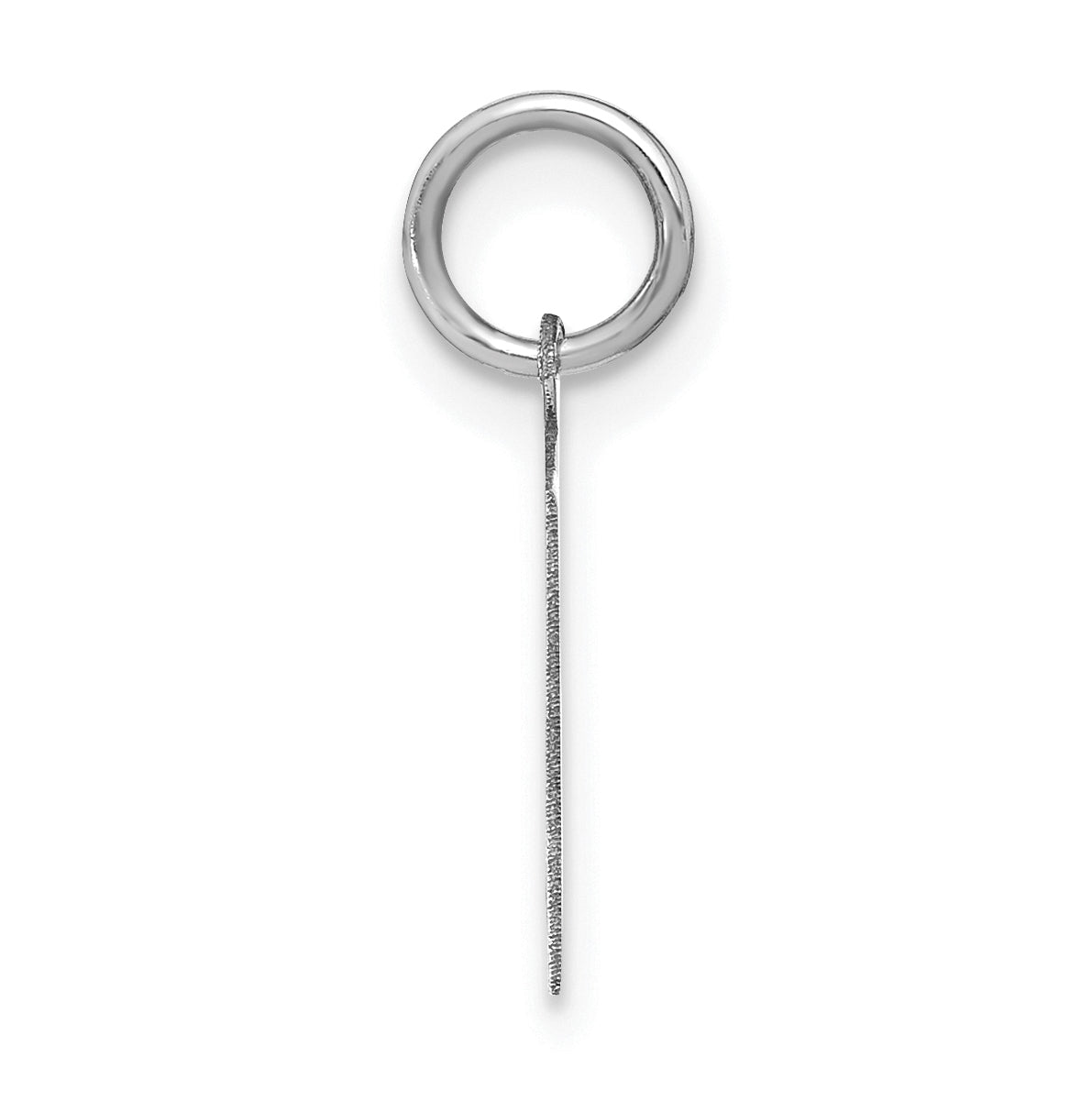Sterling Silver Rhodium plated M Initial-Pendant
