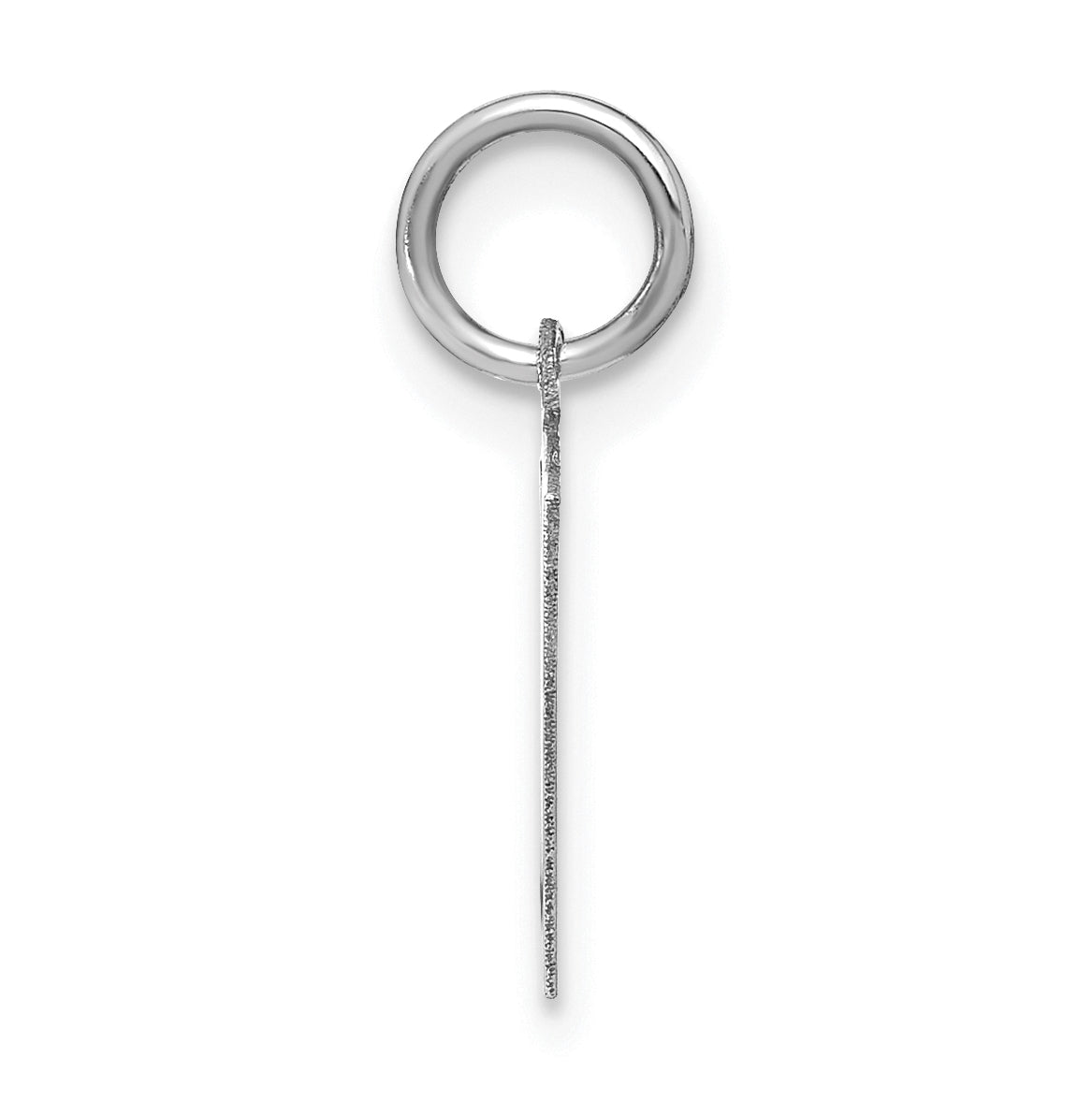 Sterling Silver Rhodium plated N Initial-Pendant