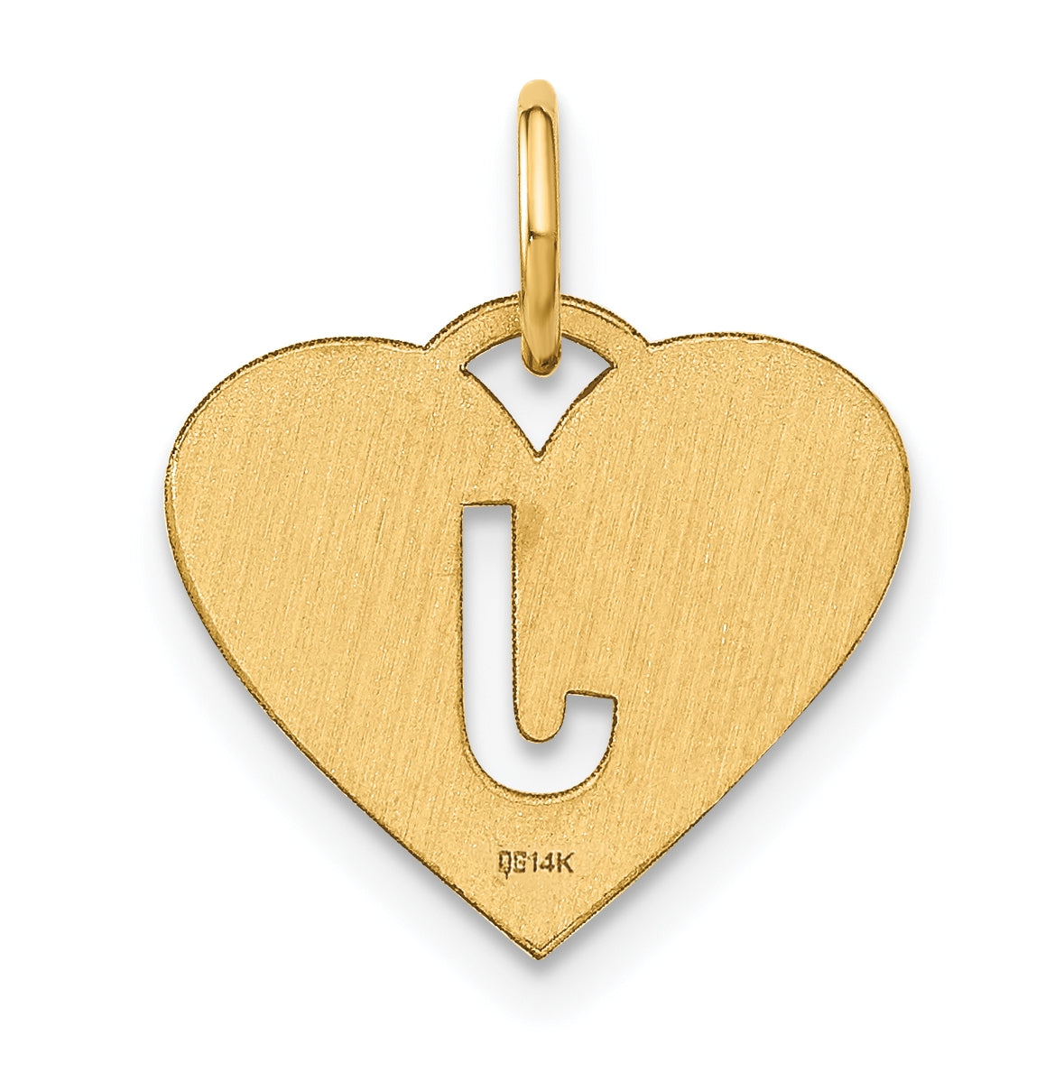 14K Yellow Gold Initial Letter J Initial Charm
