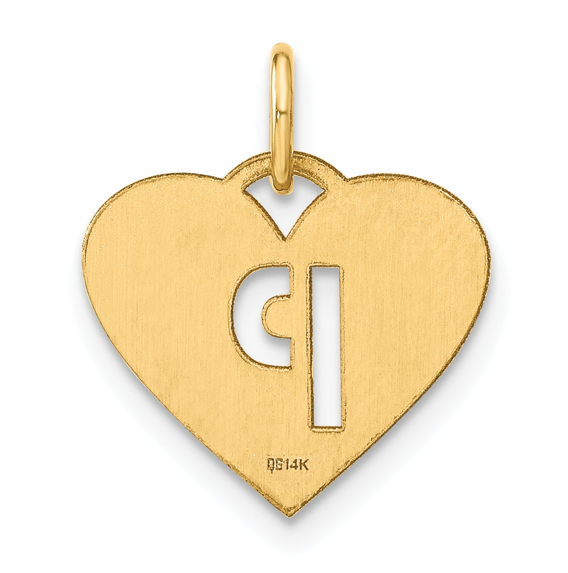 14K Yellow Gold Initial Letter P Initial Charm