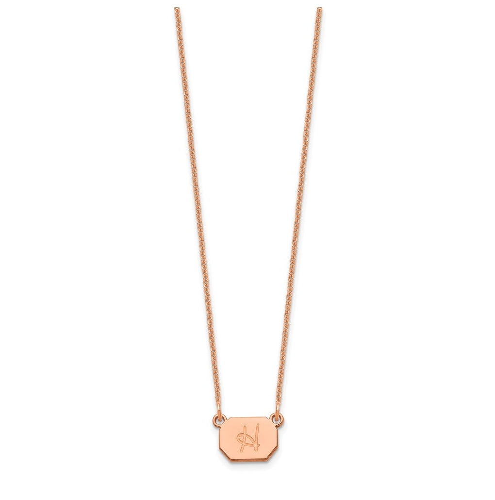 14K Yellow Or White Or Rose Gold Initial Necklace – Elegant Jewelry Gift for Birthday, Anniversary, Engagement, Wedding