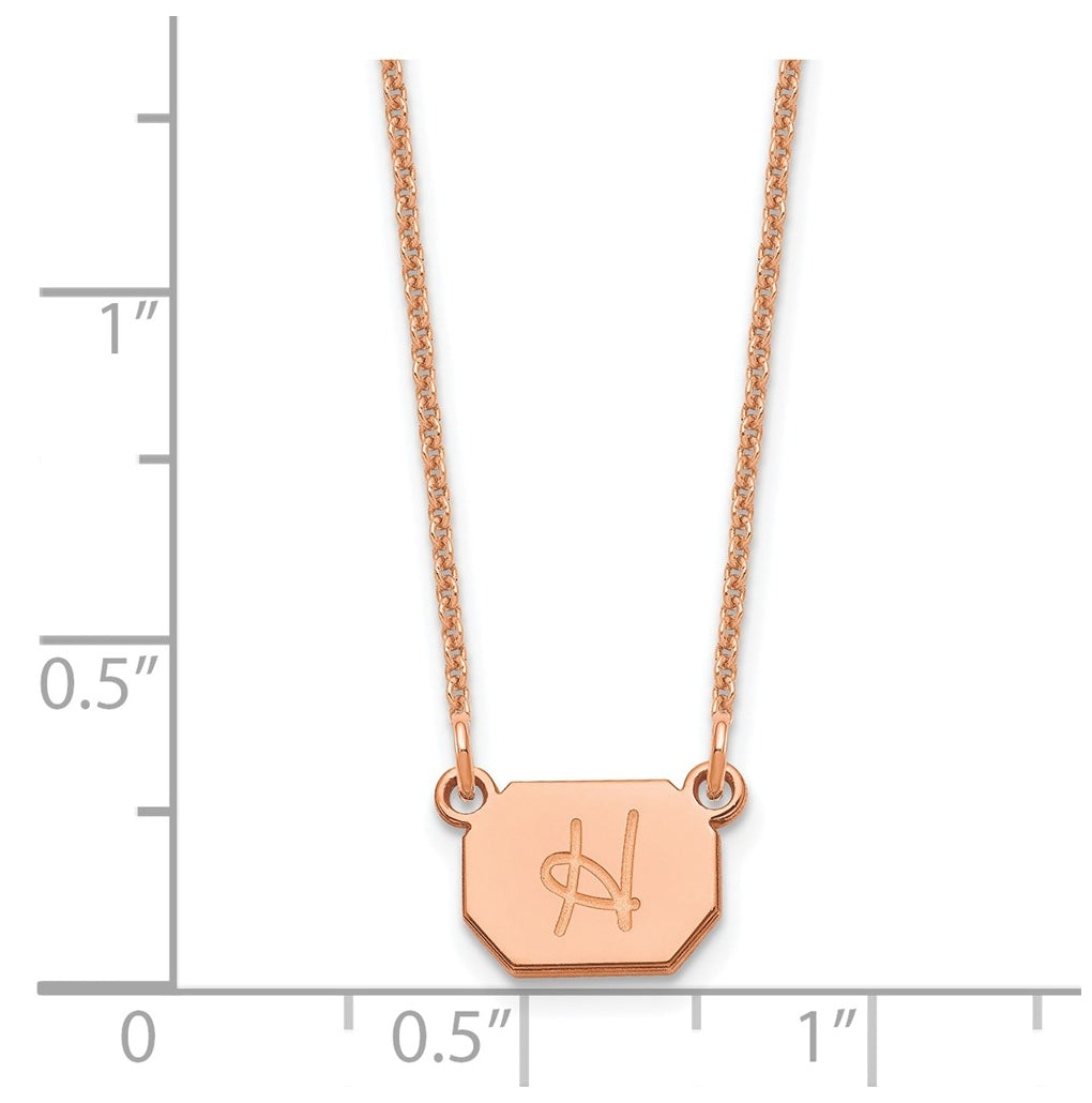 14K Yellow Or White Or Rose Gold Initial Necklace – Elegant Jewelry Gift for Birthday, Anniversary, Engagement, Wedding