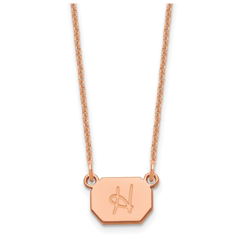 14K Yellow Or White Or Rose Gold Initial Necklace – Elegant Jewelry Gift for Birthday, Anniversary, Engagement, Wedding