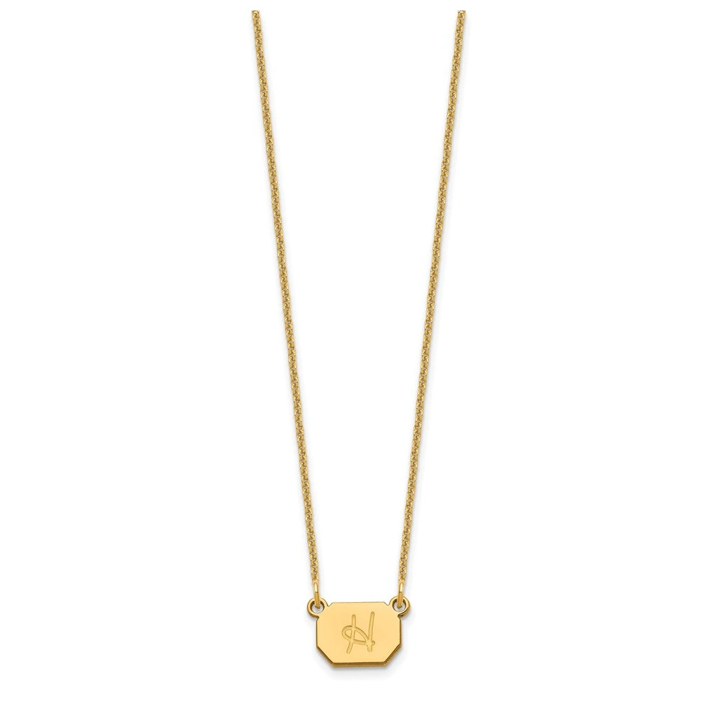 14K Yellow Or White Or Rose Gold Initial Necklace – Elegant Jewelry Gift for Birthday, Anniversary, Engagement, Wedding