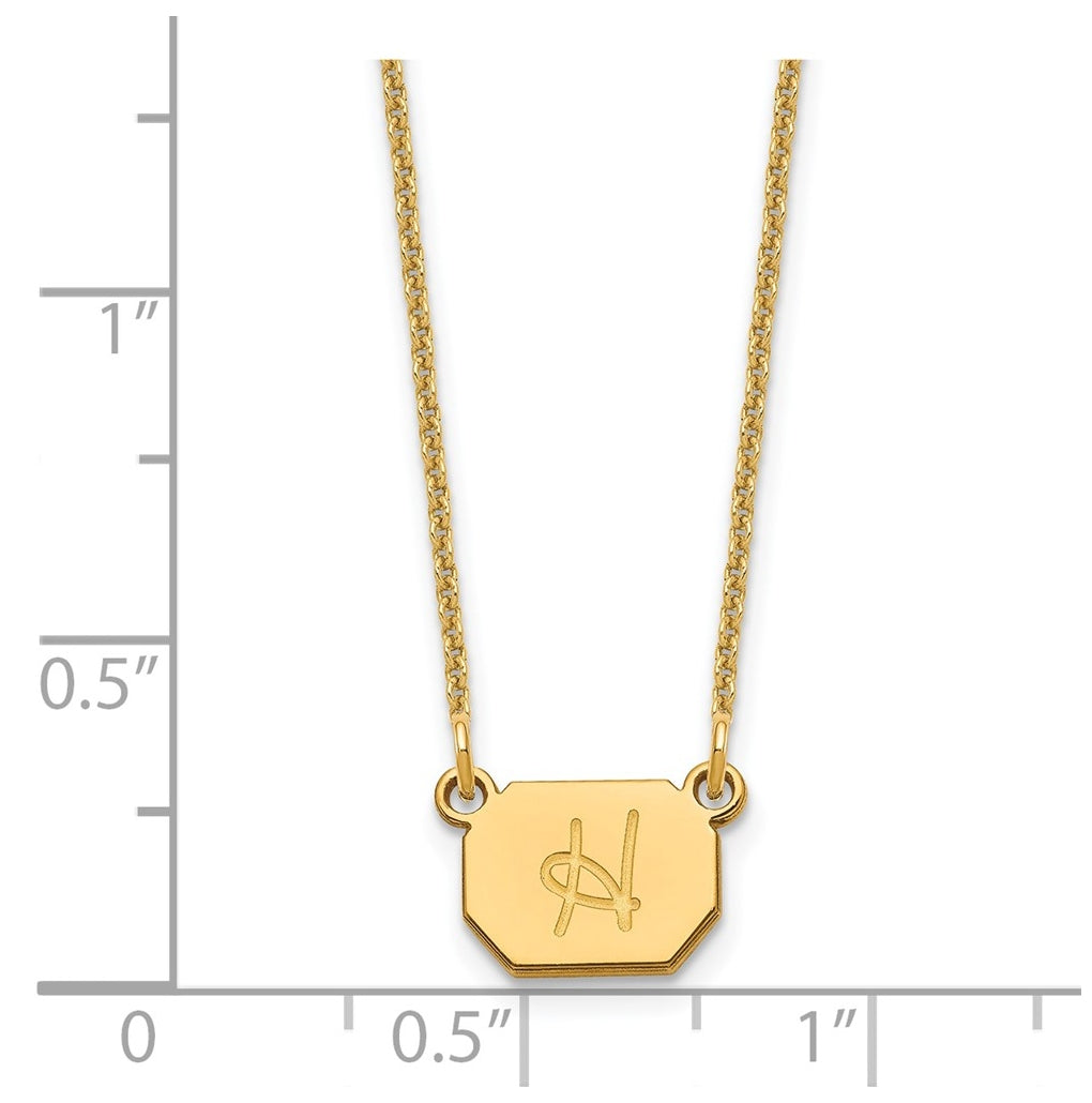 14K Yellow Or White Or Rose Gold Initial Necklace – Elegant Jewelry Gift for Birthday, Anniversary, Engagement, Wedding