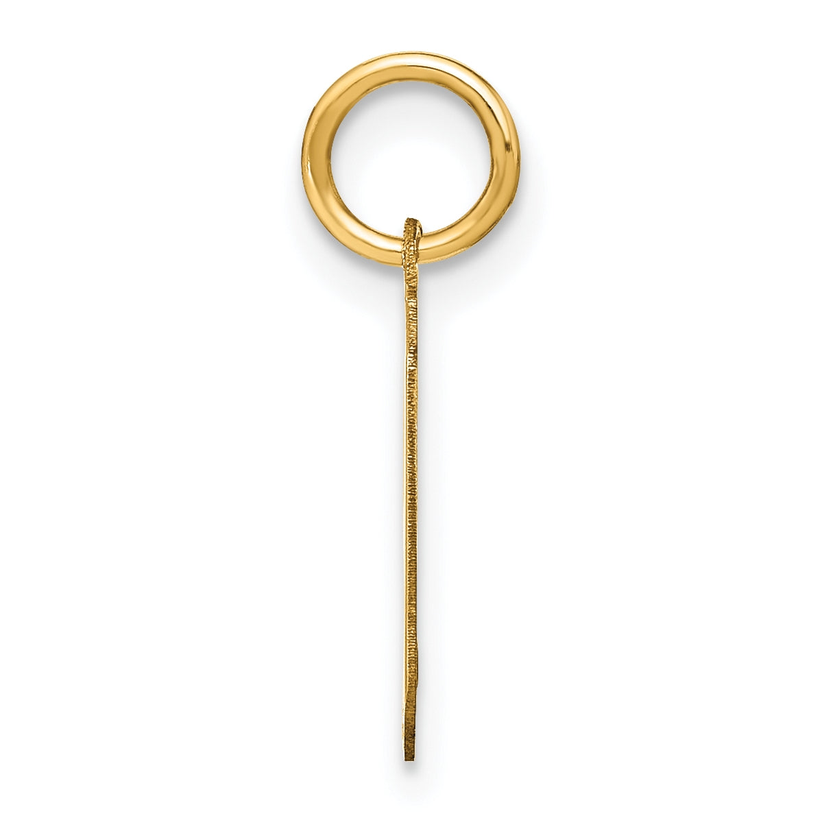 14K Yellow Gold Lowercase Letter G Initial Pendant