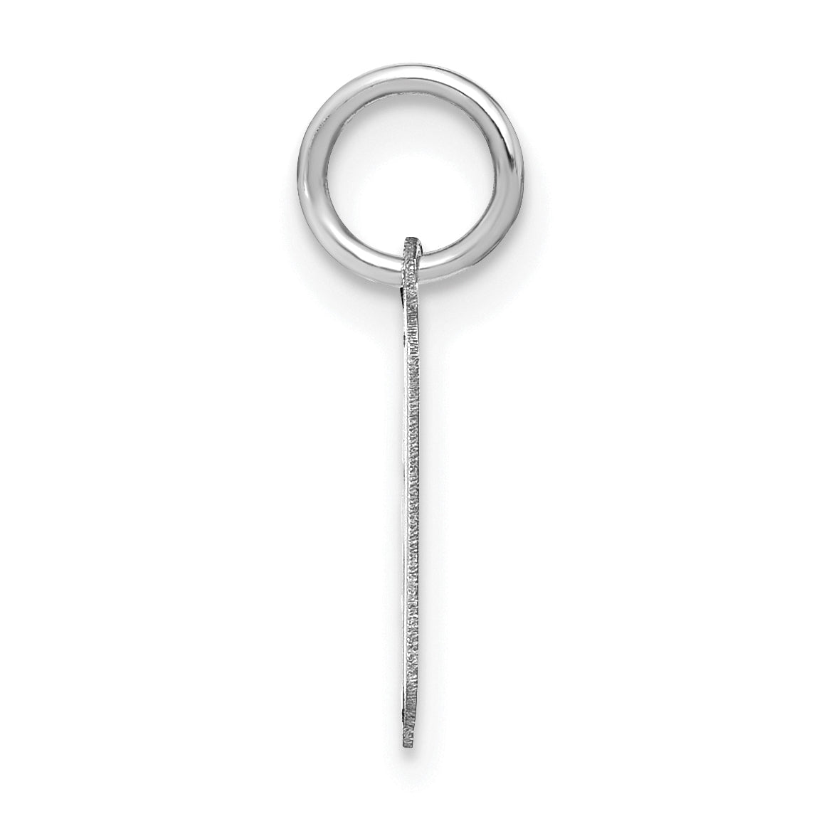 Sterling Silver Rhodium plated Lower case Letter K Initial Pendant
