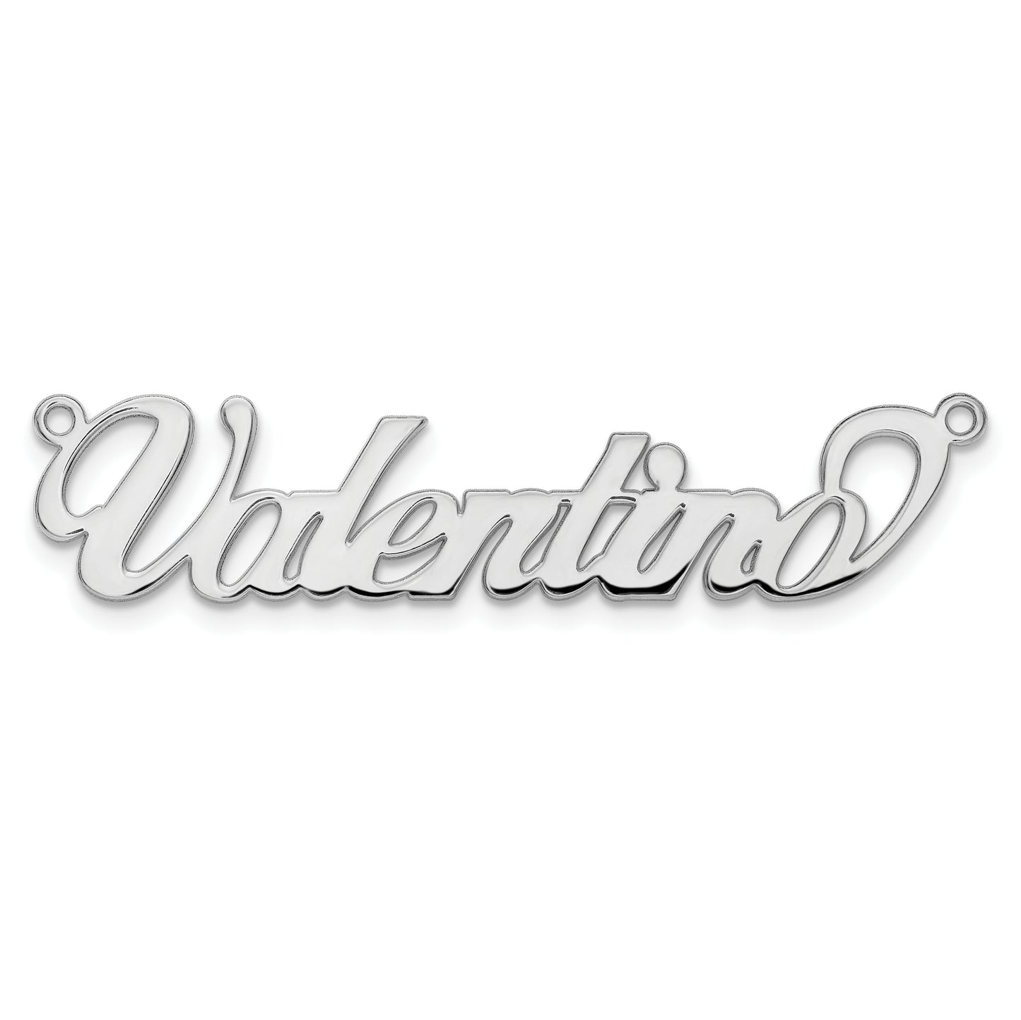Sterling Silver Gold plated Polished Name Plate