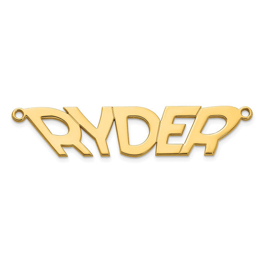 14k Polished Yellow Gold VinnieBoombah Font Name Plate