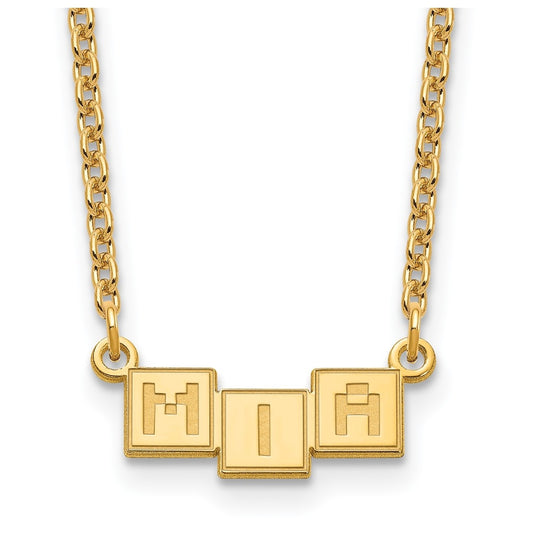 Sterling Silver Or Gold Plated Polished Silk Screen Font Letter Bar Name Plate