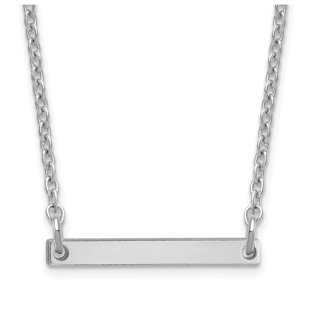 14K Yellow Or White Or Rose Gold Or Sterling Silver Gold Plated Or Rose Plated Polished Small Sideways Letter Necklace