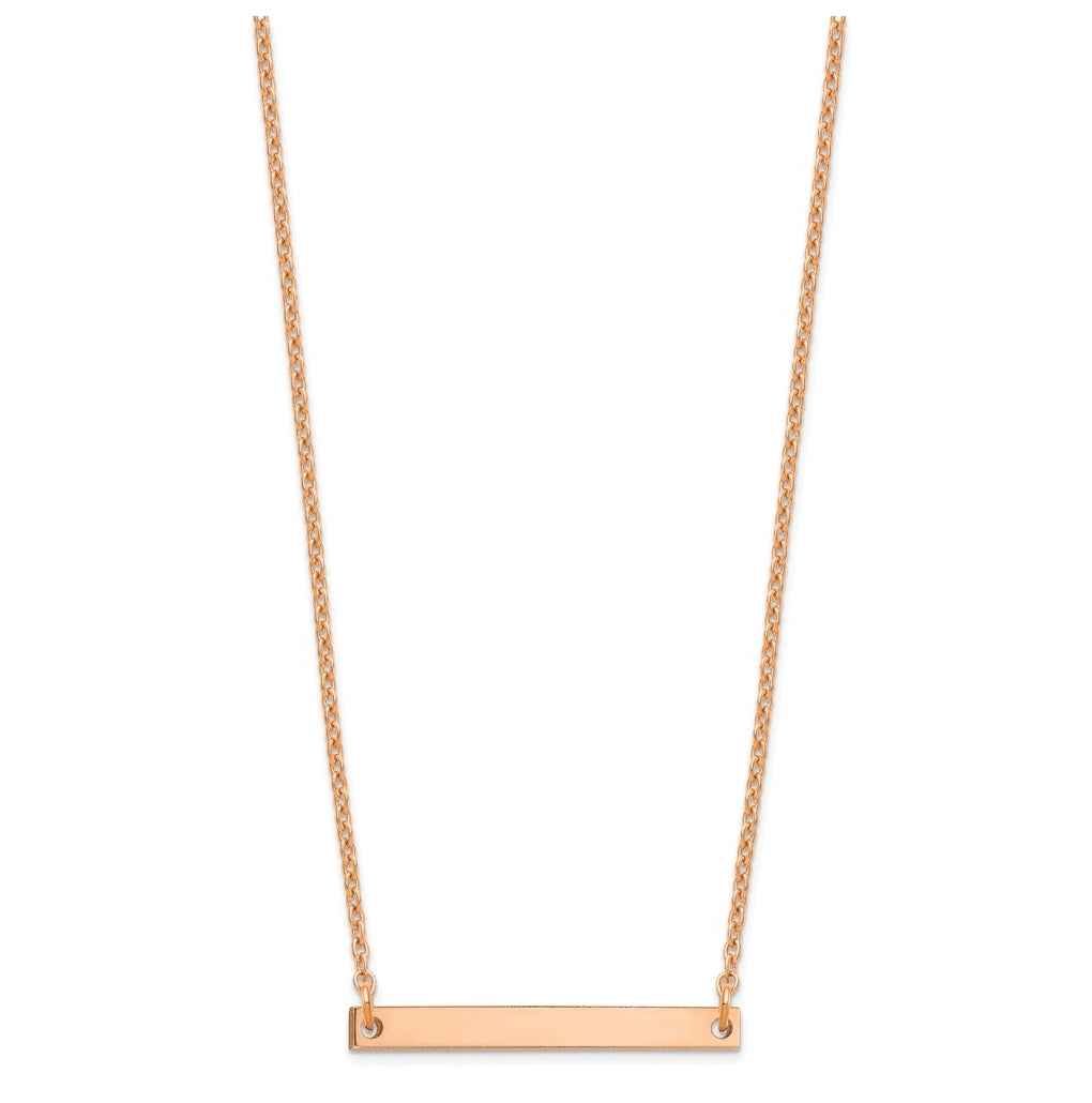 14K Yellow Or White Or Rose Gold Polished Large Letter Necklace – Elegant Jewelry Gift for Birthday, Anniversary, Engagement, Wedding