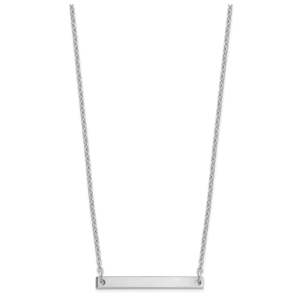 14K Yellow Or White Or Rose Gold Polished Large Letter Necklace – Elegant Jewelry Gift for Birthday, Anniversary, Engagement, Wedding