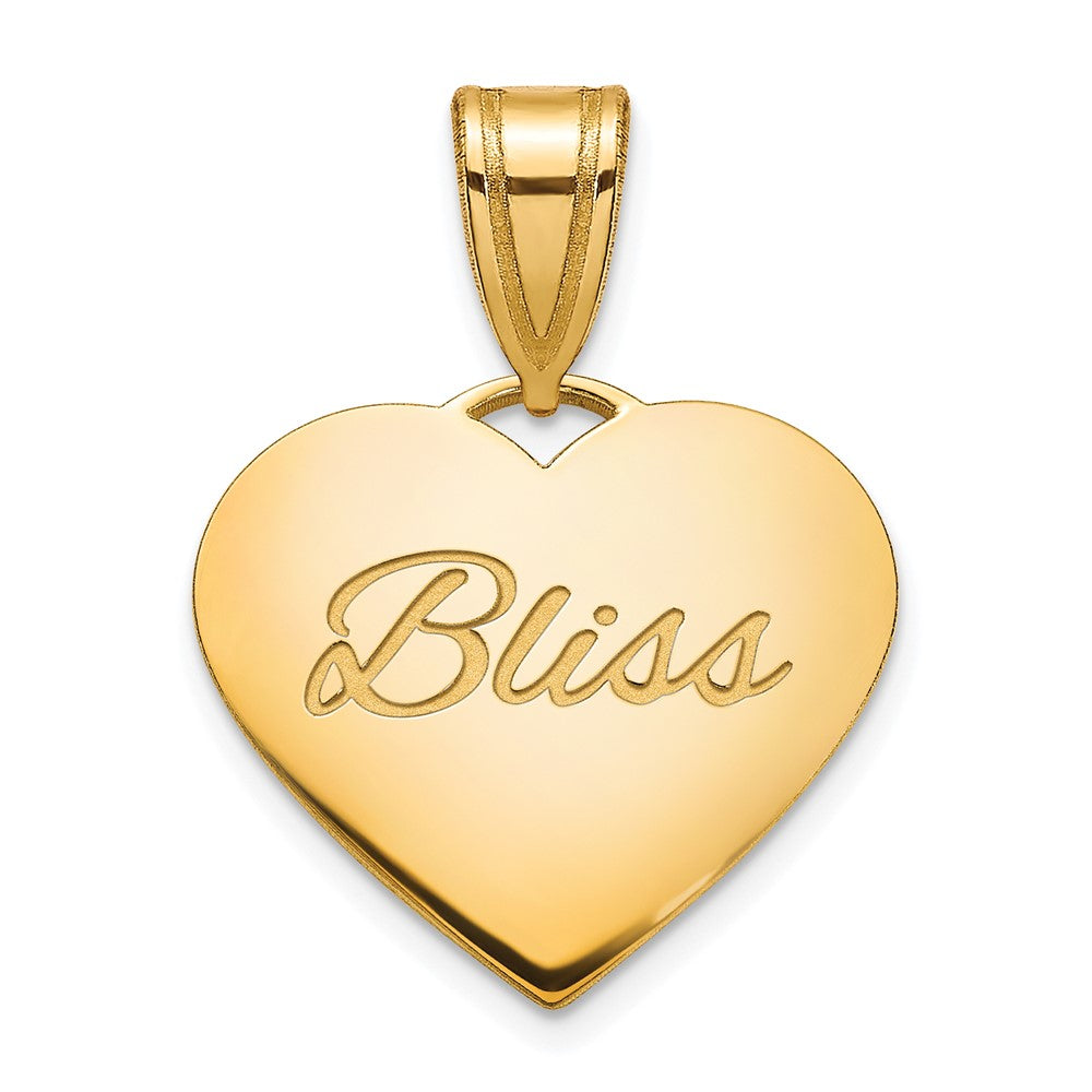 Sterling Silver Gold PlatedSmall Domed Heart