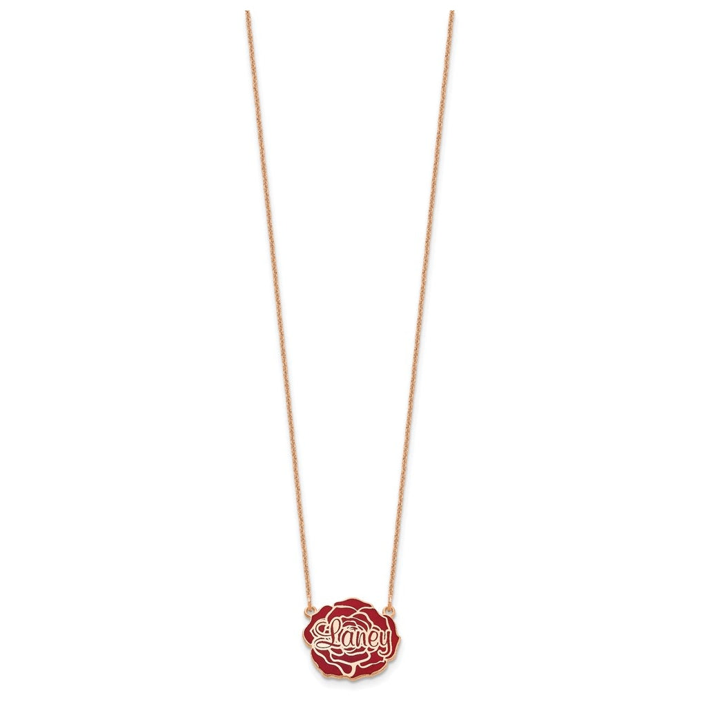 Sterling Silver Or Gold Plated Epoxy Flower
