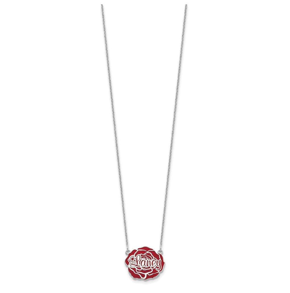 Sterling Silver Or Gold Plated Epoxy Flower