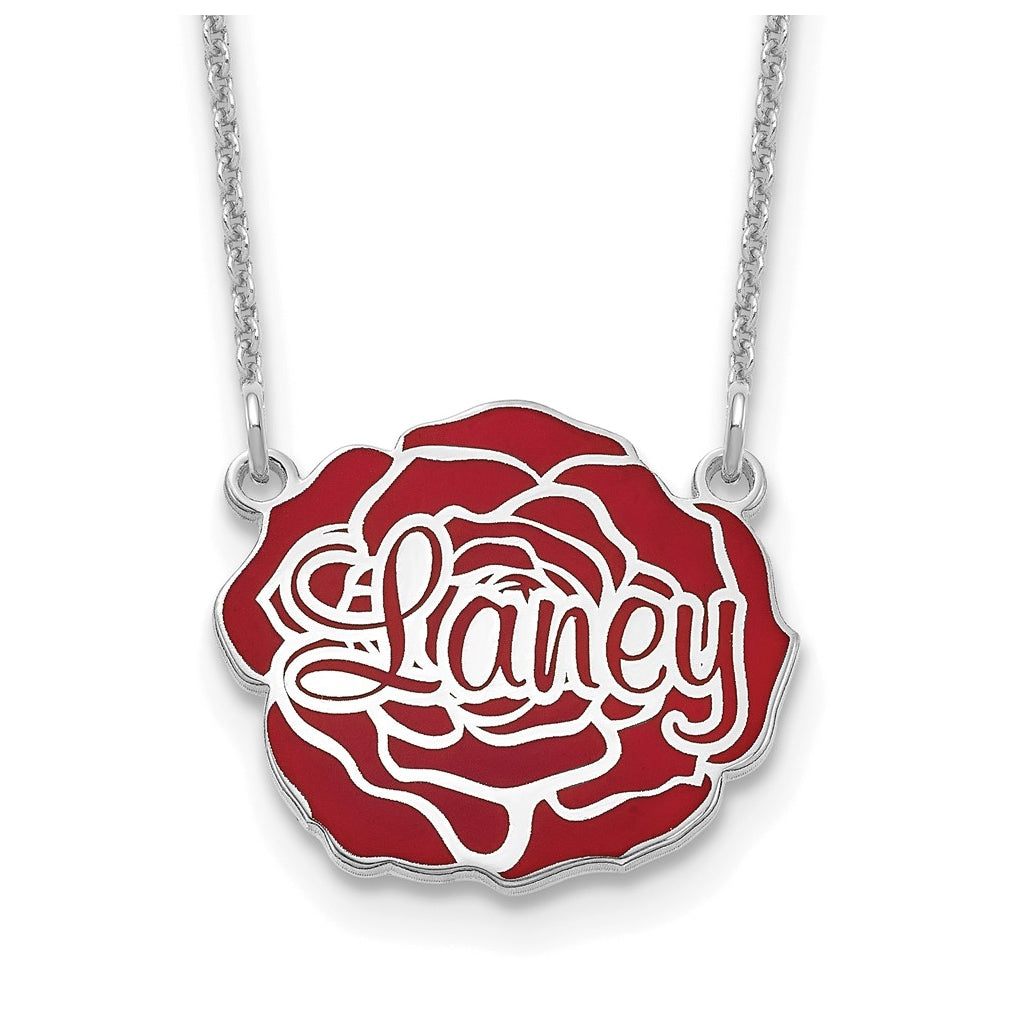Sterling Silver Or Gold Plated Epoxy Flower