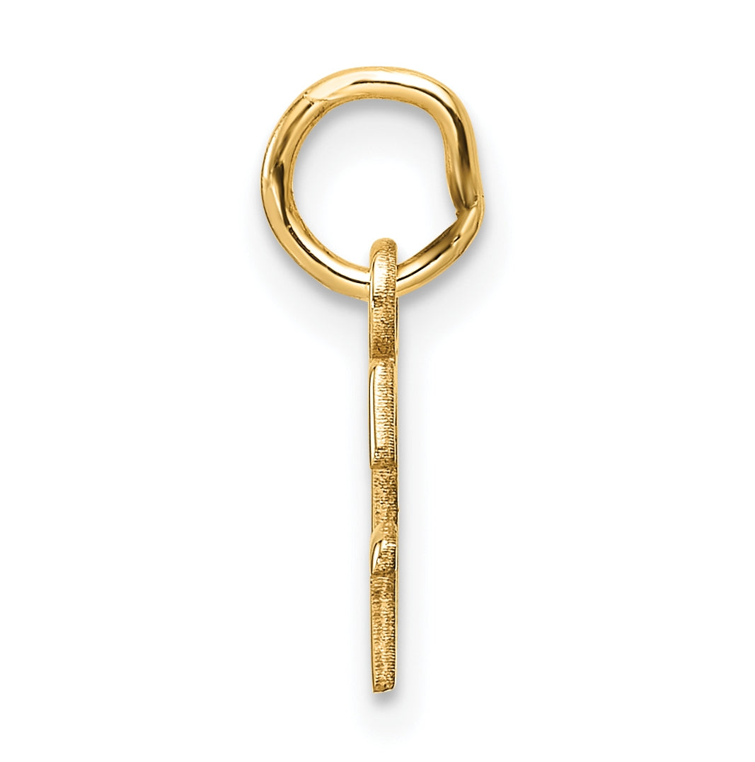 14K Yellow Gold Cut out Letter G Initial Pendant