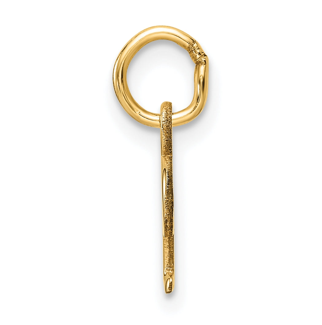 14K Yellow Gold Cut out Letter P Initial Pendant