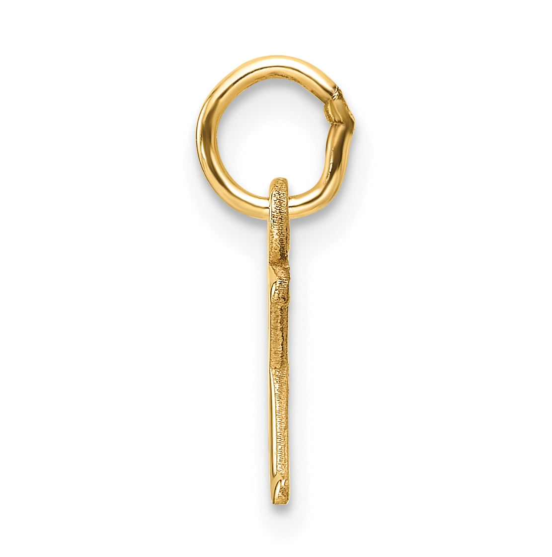 14K Yellow Gold Cut out Letter X Initial Pendant