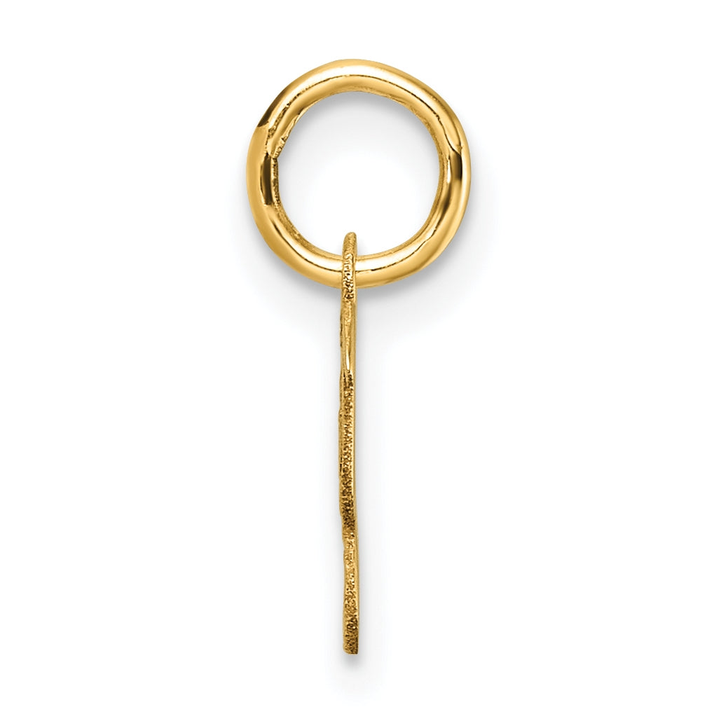 14K Yellow Gold Uppercase Letter Y Initial Charm