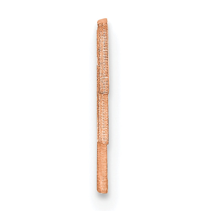 14K Rose Gold Polished Cut Out Tie Tac