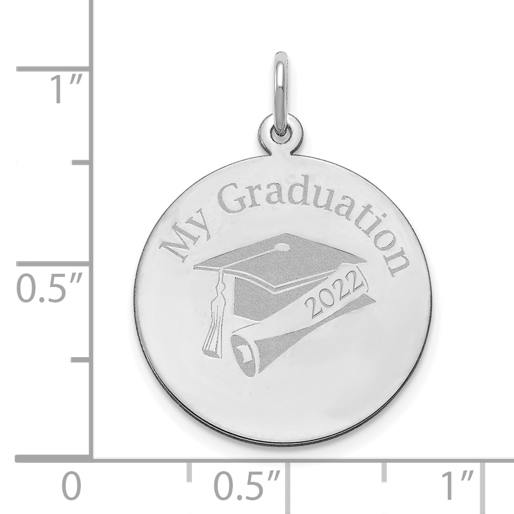 Sterling Silver Personalized Graduation Charm