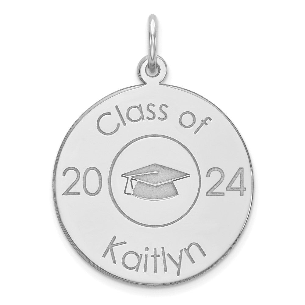 Sterling Silver Personalized Graduation Charm