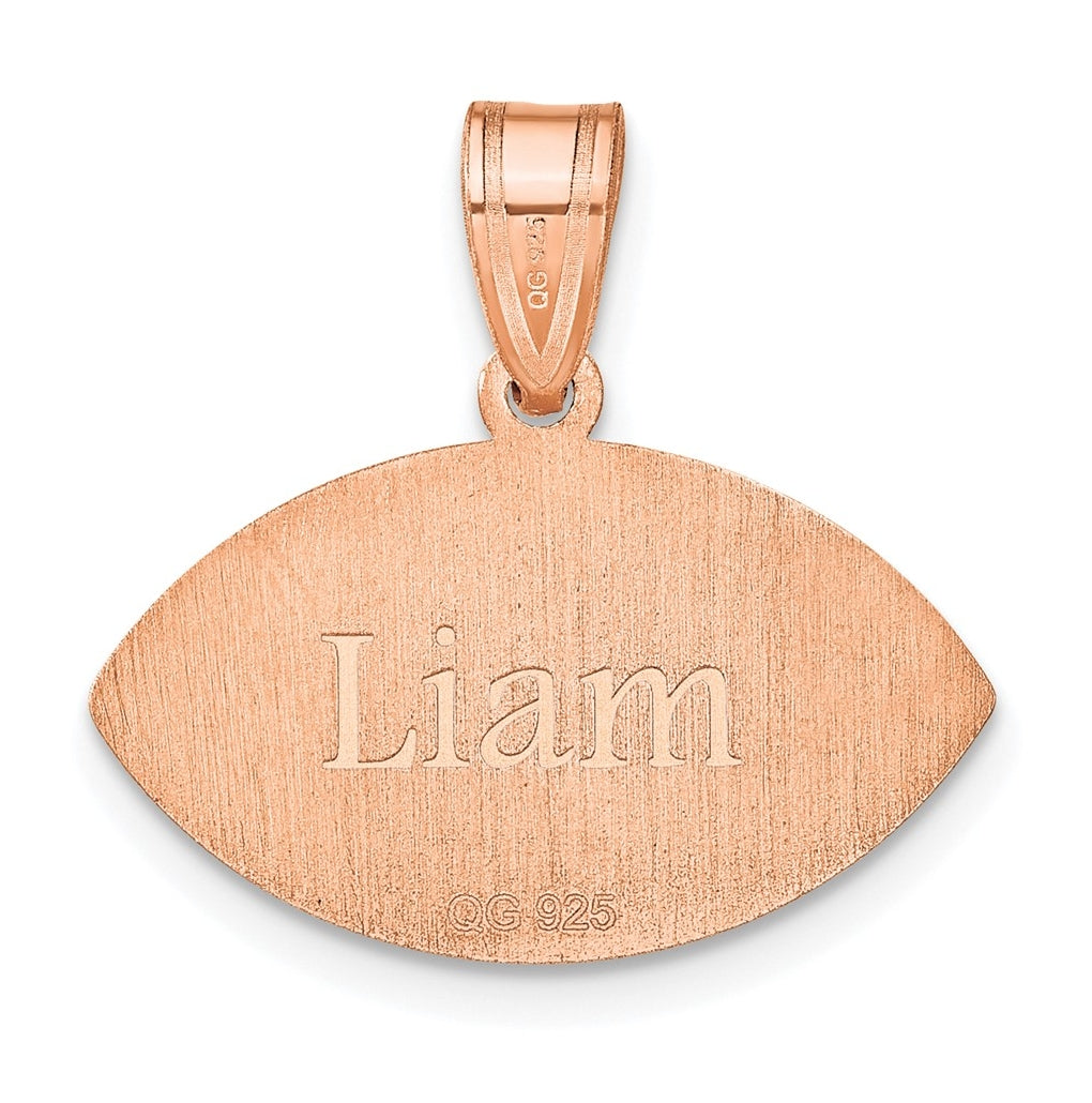 14k Rose Gold Or Sterling Silver Personalized Pendant