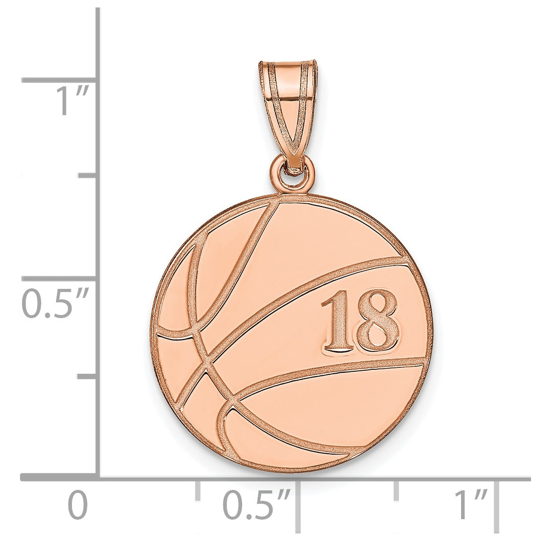 14k Rose Gold Or Sterling Silver Personalized Pendant