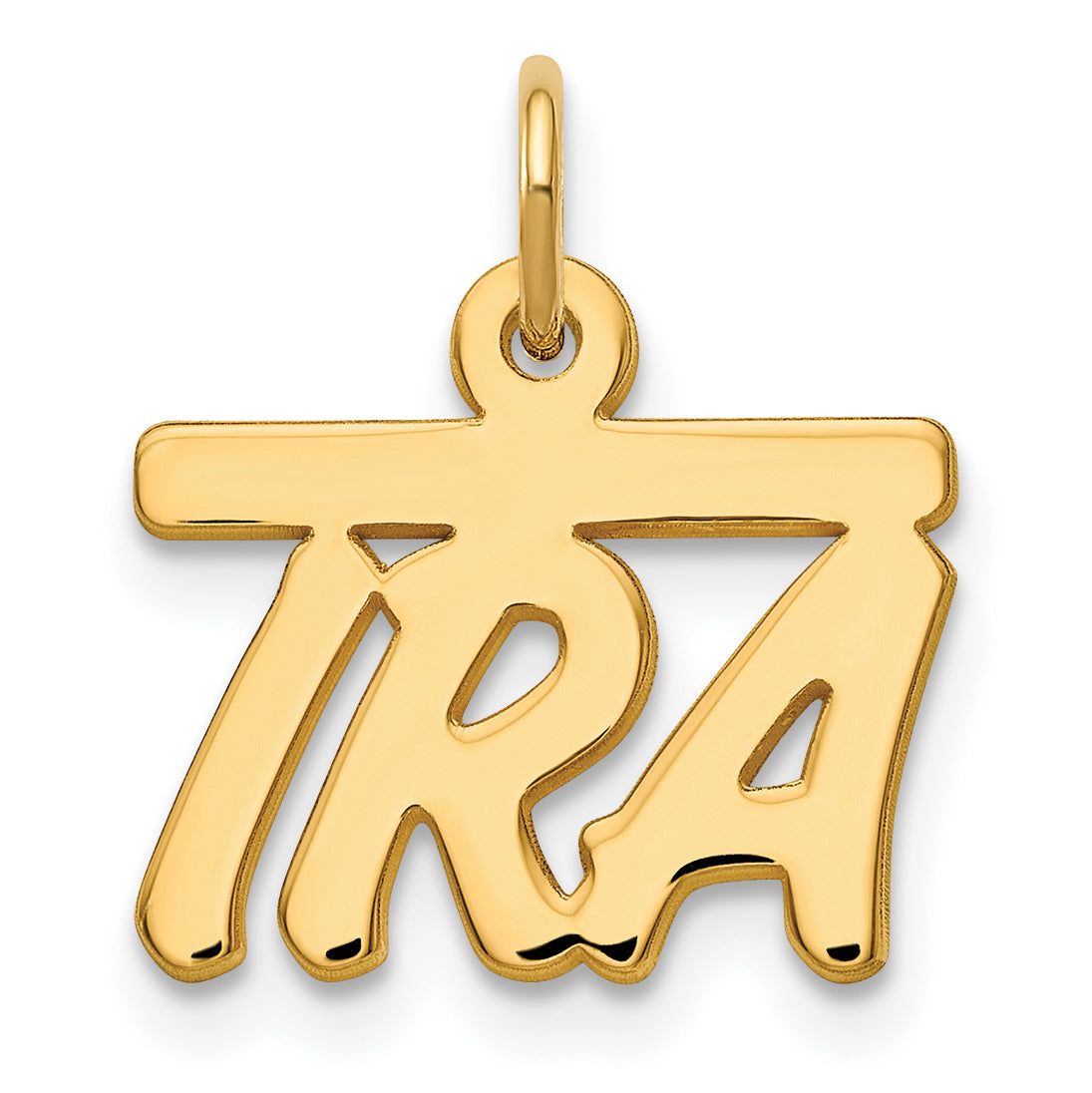 Sterling Silver Gold plated Polished Bellamy Font Name Plate