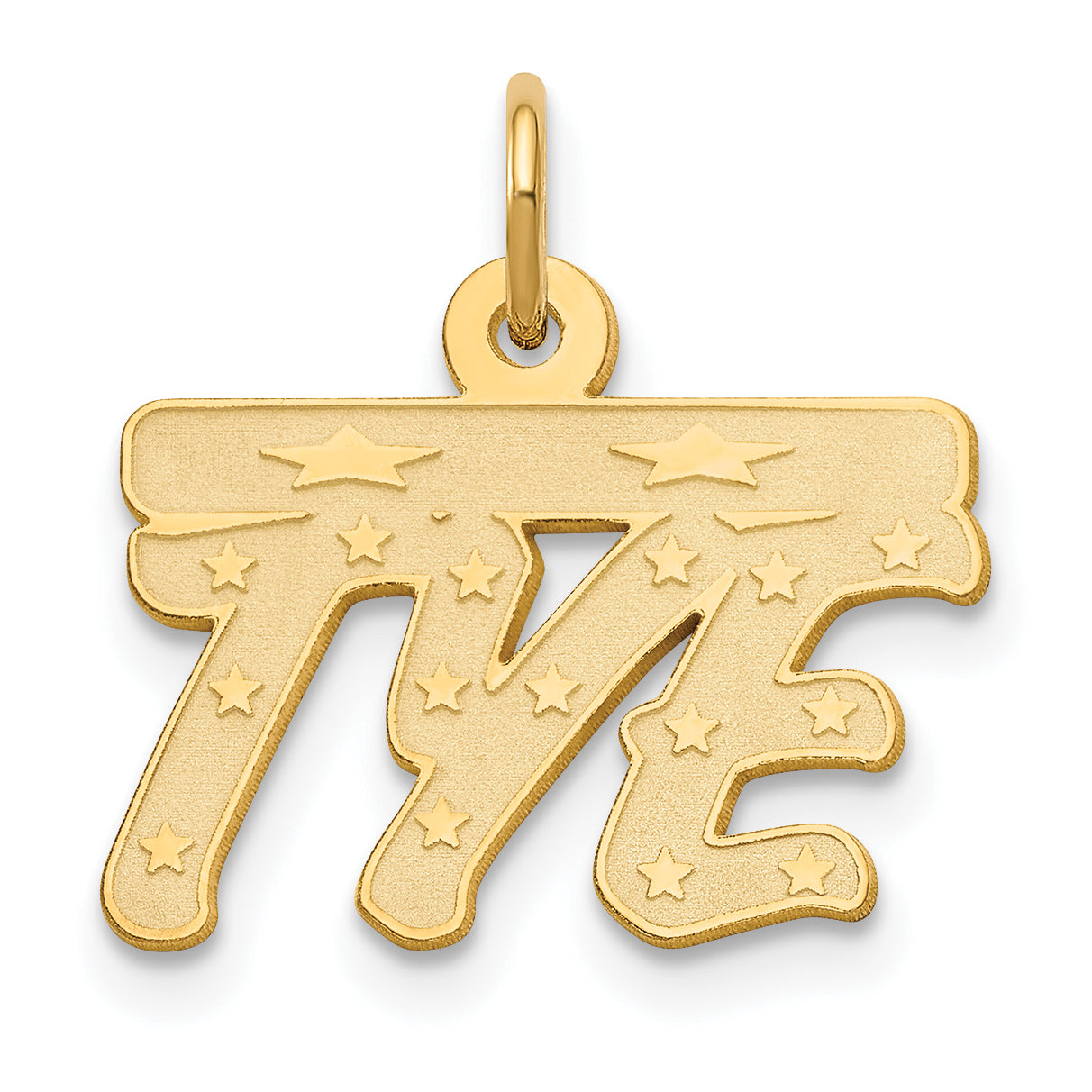 Sterling Silver Gold plated Satin Bellamy Font Name Plate