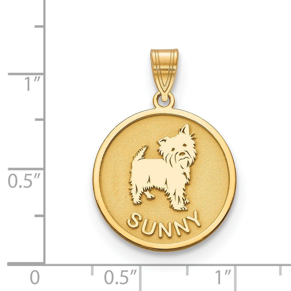 Sterling Silver Gold plated Personalized Dog Pendant