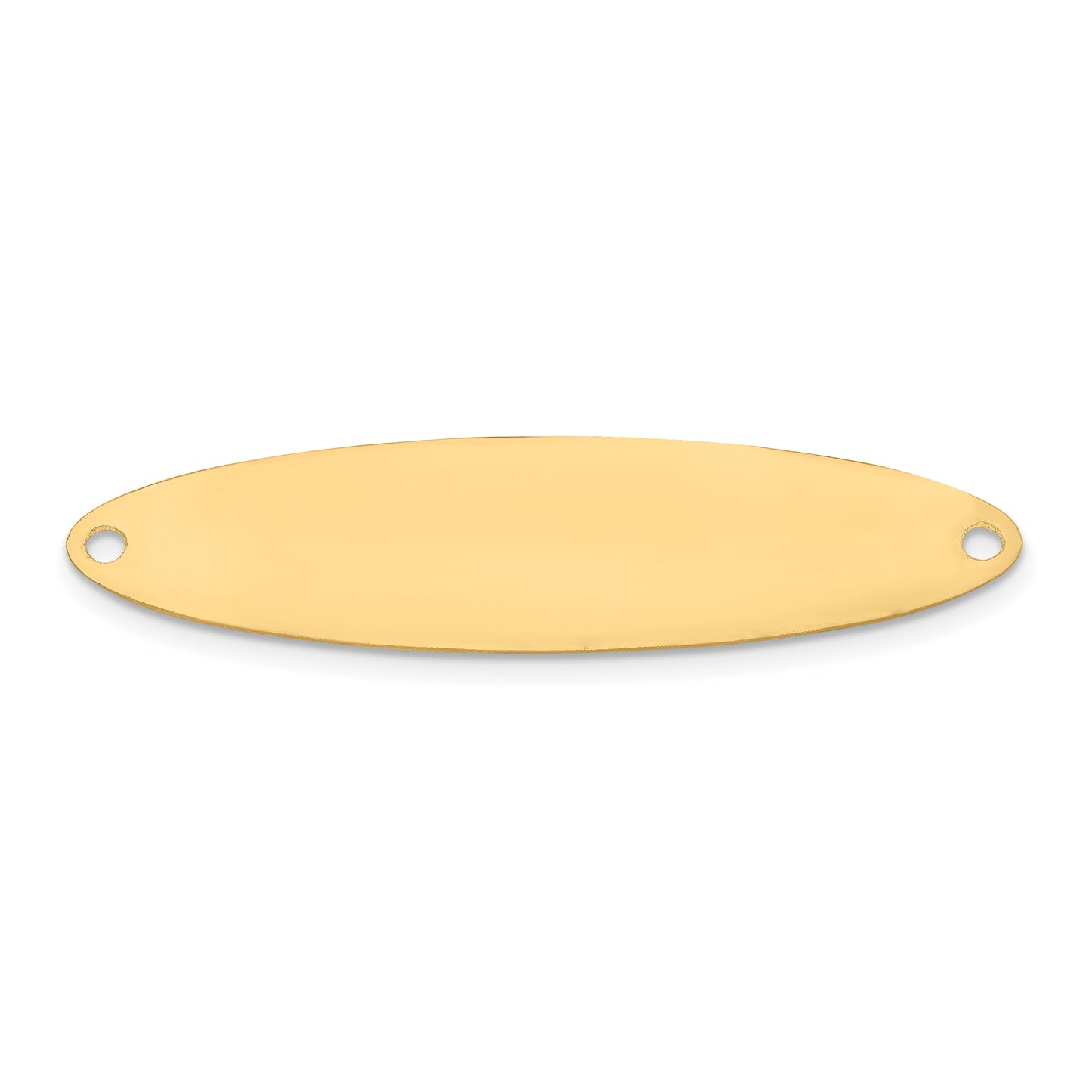 Sterling Silver Gold plated Large Oval with Stars Name Plate