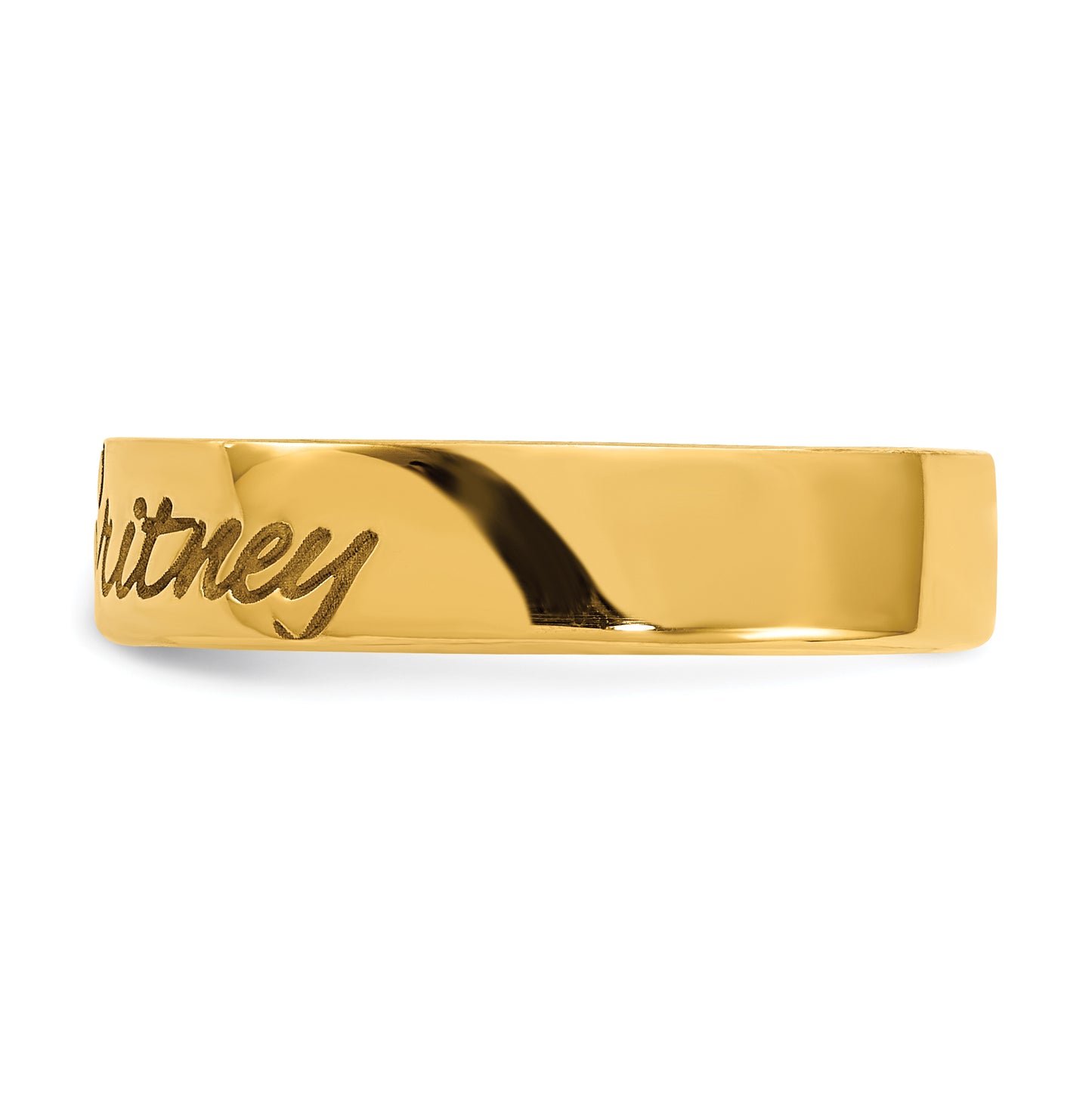 Sterling Silver Gold Plated Customized Ring