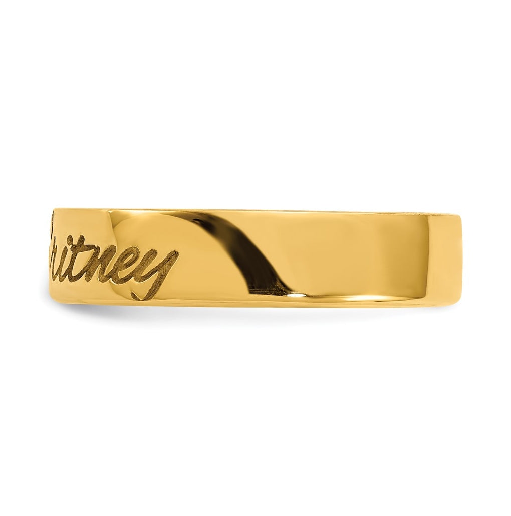 14k Yellow Or White Or Rose Gold Customized Ring – Elegant Jewelry Gift for Birthday, Anniversary, Engagement, Wedding