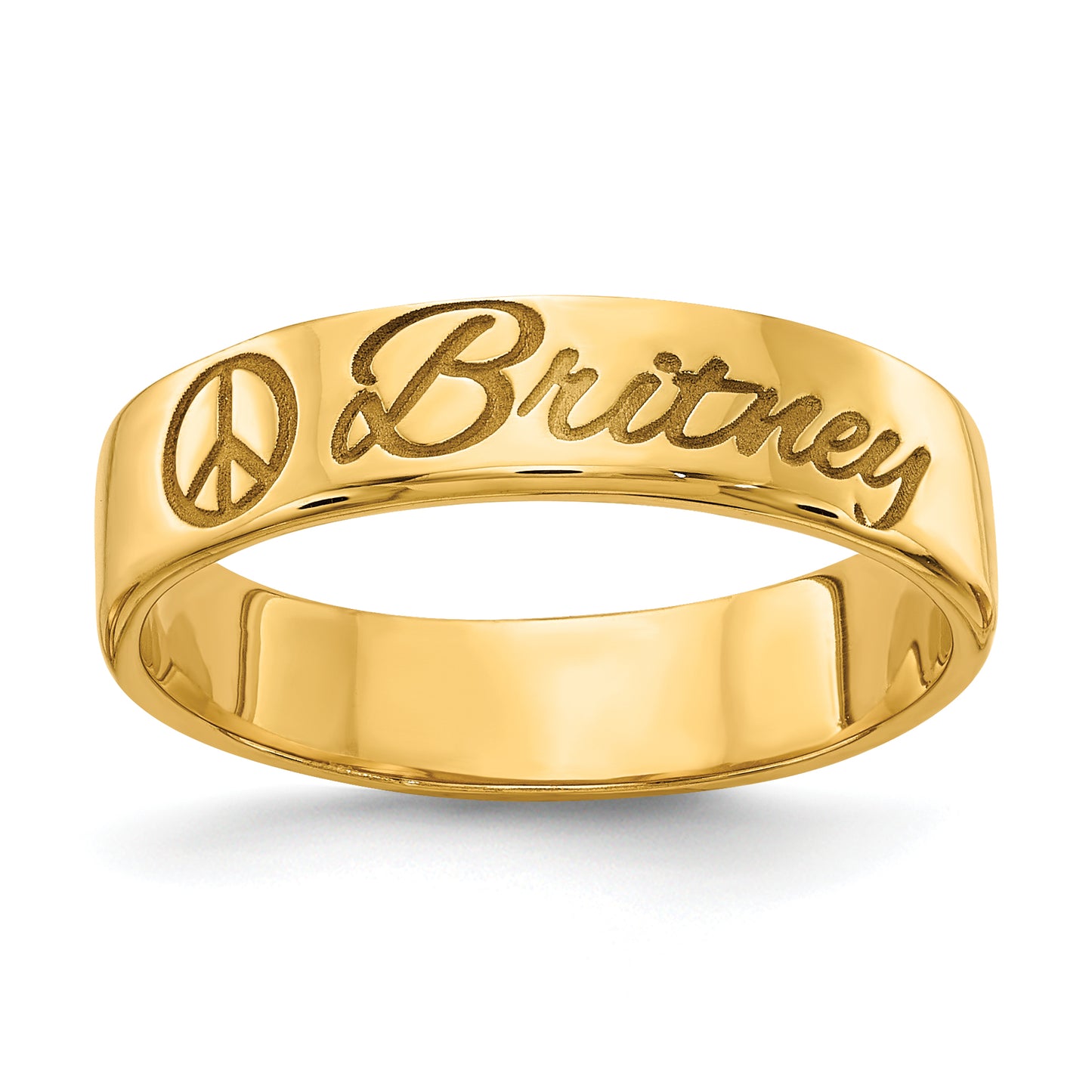Sterling Silver Gold Plated Customized Ring