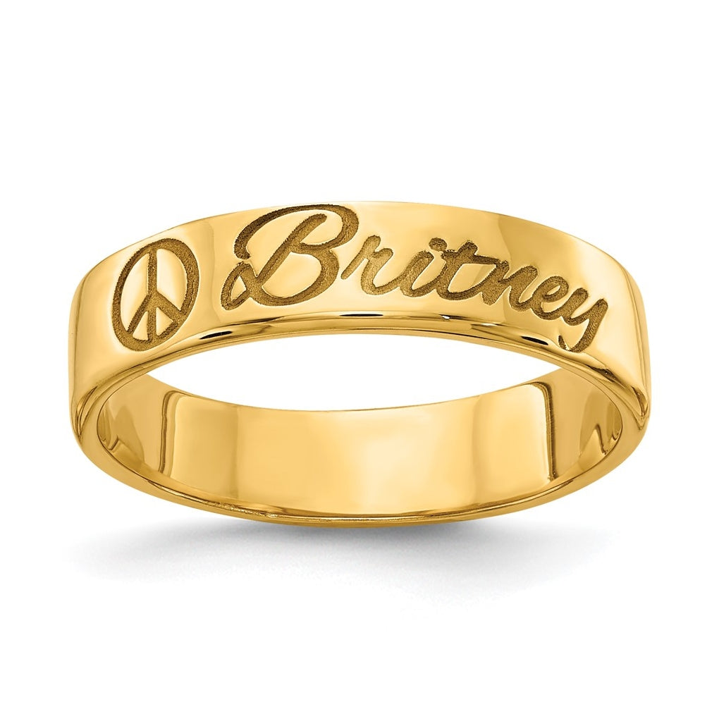 14k Yellow Or White Or Rose Gold Customized Ring – Elegant Jewelry Gift for Birthday, Anniversary, Engagement, Wedding