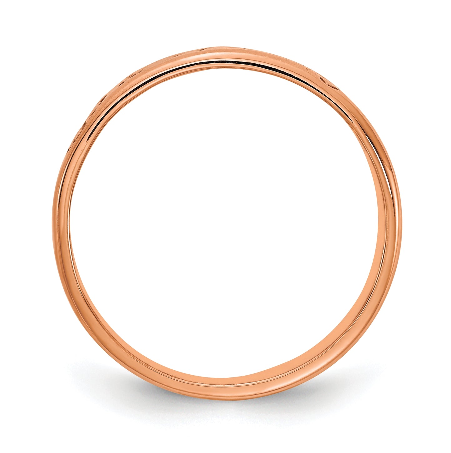 Sterling Silver Rose Gold plated Customized Ring